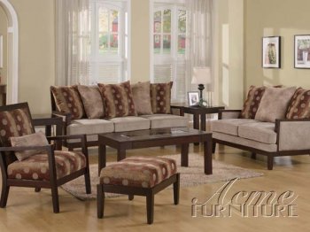 Chenille Fabric Living Room Sofa w/Options [AMS-05205]