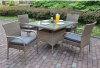 217 Outdoor Patio 5Pc Table Set in Tan by Poundex w/Options