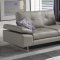 Prive Sectional Sofa in Grey Leather by J&M