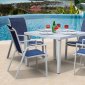 Hamptons Outdoor Dining Set 5Pc in White by Bellini