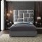 Milan Bed in Grey Faux Leather by Meridian w/Options