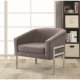 902563 Accent Chair in Grey Velvet Fabric by Coaster