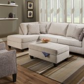 7081 Sectional Sofa in Bennington Stone by Simmons w/Options