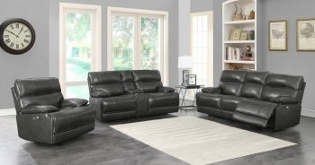 Stanford Power Motion Sofa 650221P in Charcoal by Coaster [CRS-650221P Stanford]