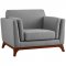 Chance Sofa in Light Gray Fabric by Modway w/Options