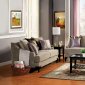 Viscontti SM2205 Sofa in Light Mocha Fabric w/Options