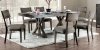 Leeds 7Pc Dining Room Set CM3387T in Gray w/Options