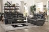 Darwan Recliner Sofa Set 9999DG in Dark Gray by Homelegance