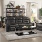 Darwan Recliner Sofa 9999DG in Dark Gray by Homelegance