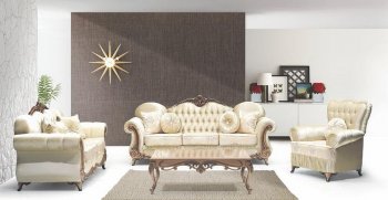 Nadia Sofa, Loveseat & Chair Set in Fabric [ADS-Nadia]