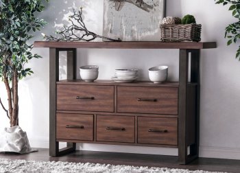 Tolstoy Server CM3376SV in Brown & Espresso [FABU-CM3376SV-Tolstoy]