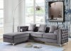 Bovasis Sofa LV00368 Gray Velvet by Acme w/Optional Ottoman