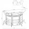 Dallas Home Bar 3Pc Set 100135 in Silver by Coaster