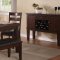 F2207 Dining Set 5Pc in Walnut by Poundex w/Optional Items