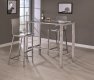 104873 3Pc Bar Set in Chrome by Coaster w/Options