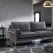 Mila Sofa 678 in Grey Velvet Fabric by Meridian w/Options