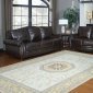 Liba Sofa in Brown Bonded Leather w/Optional Loveseat & Chair