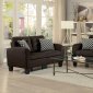 Sinclair Sofa & Loveseat Set 8202CH-3 in Chocolate Homelegance