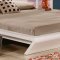 Orion Queen Size Platform Bed in Shiny White by Creative