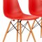 Dover Set of 4 Dining Chairs EP19R in Red by LeisureMod