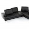 Voyager Sectional Sofa in Black Full Leather by VIG