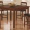 Medium Brown Finish Classic 5Pc Counter Height Dining Set