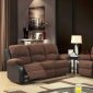 U1710 Motion Sofa in Chocolate Fabric by Global w/Options