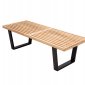 Inwood Bench NB48NW in Natural Wood by LeisureMod w/Options