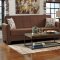 Donatella Sofa Bed in Brown Fabric by Casamode w/Options