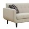 Stansall Sofa 505204 in Ivory Fabric by Coaster w/Options