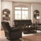 Zimmerman Motion Sofa 60171 in Dark Brown by Coaster w/Options