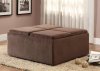 Kaitlyn Cocktail Ottoman 468CP in Chocolate by Homelegance