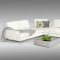 Voyager Sectional Sofa in White Full Leather by VIG