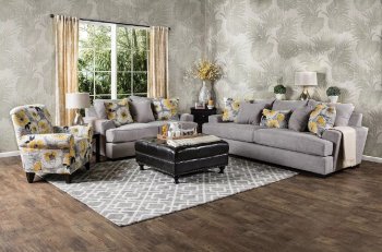 Cashel SM1231 Sofa in Gray Fabric w/Options [FAS-SM1231-Cashel]