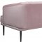 Rory Sofa 689 in Pink Velvet Fabric by Meridian w/Options