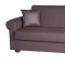 Floris Escudo Sofa Bed in Brown Leatherette w/Optioins