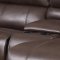 U96180 Motion Sectional Sofa in Brown Bonded Leather by Global