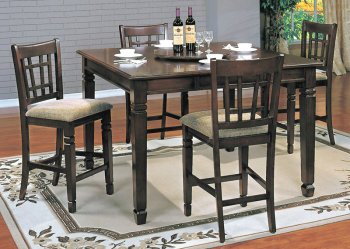 Brown Finish Modern Counter Height Dining Table w/Options [YTDS-MR6130-Mirage]