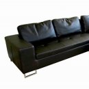 Dark Brown Leather Sectional Sofa