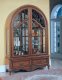 Antique Style Walnut Finish Grand Manor Granada Collector's Cabi