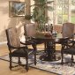 Stylish Wooden Dining Room in Antique Walnut Finish