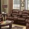 9172/9242 Reclining Sofa in Brown Bonded Leather w/Options