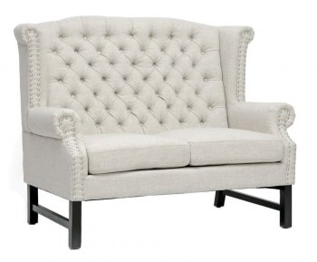 Fairfield Loveseat TOV-63102-LS in Beige Linen by TOV Furniture [TVLS-TOV-63102-LS-Beige Fairfiel]