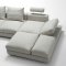 Vasto Sectional Sofa in Light Fabric by VIG