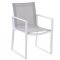 Primavera Outdoor Dining Set 9Pc in White & Grey by Bellini