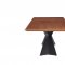 1712 Dining Table Walnut & Black by ESF w/Optional 1711 Chairs