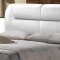 B133 Upholstered Bed in White Leatherette