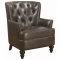 902652 Accent Chair Set of 2 in Dark Brown Leatherette by Coaste