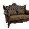 Kamilah Sofa CM6787 in Brown Leather Match & Dark Oak w/Options