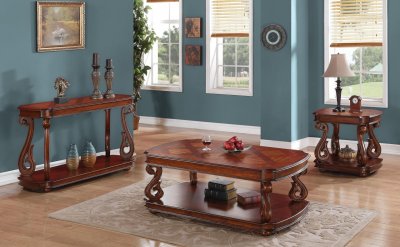 702938 Coffee Table in Dark Cherry by Coaster w/Options